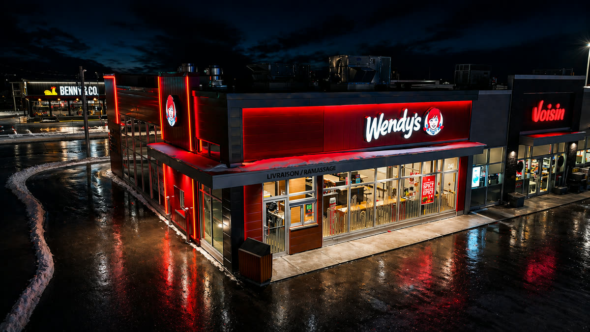 Wendy's illumin&eacute; par Vision Bleu